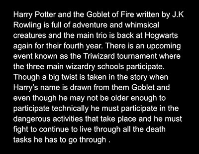 Harry Potter And The Goblet Of Fire by J.K. Rowling Review