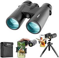 Binoculars with Tripod and Phone Holder
